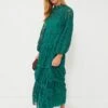 Farm Rio Dark Green Guipure Long Sleeve Maxi Dress -Loeffler Cloth Shop nwTYSdGhhNHjdwuI3cStOrFrWbQPdurJ 1