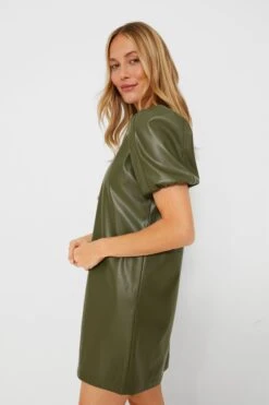 Green Faux Leather McShea Mini Dress -Loeffler Cloth Shop o57PD8GEH0k4Ek9Ybo85lDOzKM1AXiNp 1