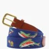 Navy Rainbow Trout And Fly Needlepoint Belt -Loeffler Cloth Shop osWhn1UF9ndmUyFUAlGgMAElIXwvZchU 1