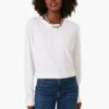 White Lupita Crop Long Sleeve Shirt -Loeffler Cloth Shop osr1FJq6tEfLlltZMjTSMoyQn9kl9Vmu 1