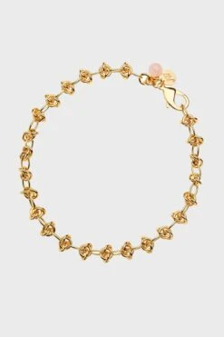 In A Knot Chain With Rose Quartz Bead