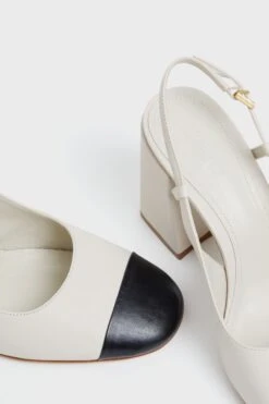 Schutz Pearl And Black Dorothy Sling High Heels -Loeffler Cloth Shop p8xdTRVkChS2xIh8HFSTS6J9OmiSAmeD 1