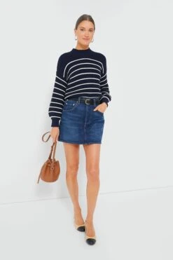 Dark Navy And Ivory Stripe Button Back Crewneck Sweater 17 Dark Navy And Ivory Stripe Button Back Crewneck Sweater -Loeffler Cloth Shop pVCHYCdVAYMFXMkxYvm1CUvfzUhj9qOl 1