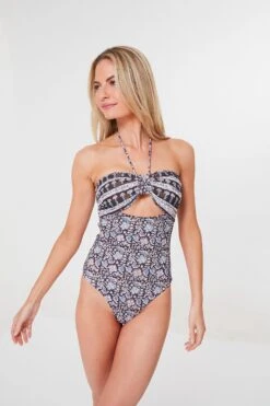 Lilac Amaki Border One Piece