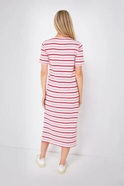 Red And Pink Stripe Short Sleeve Gio Maxi Dress -Loeffler Cloth Shop pgYk6wP1Ipz1FcU9BbZBnKGT9CxLgzVl 1