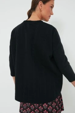 Black Cable Ally Swing Sweatshirt -Loeffler Cloth Shop plIeSpKztyg4jyGYIeNOPr17RkJo1v80 1