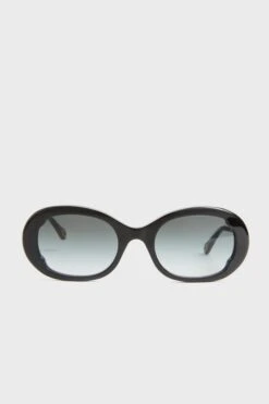 Chloé Black Lilli Round Sunglasses