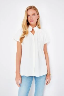 White Rae Blouse -Loeffler Cloth Shop pybVsEZWxFuFGYtHHjae2zahODmHVBYC 1