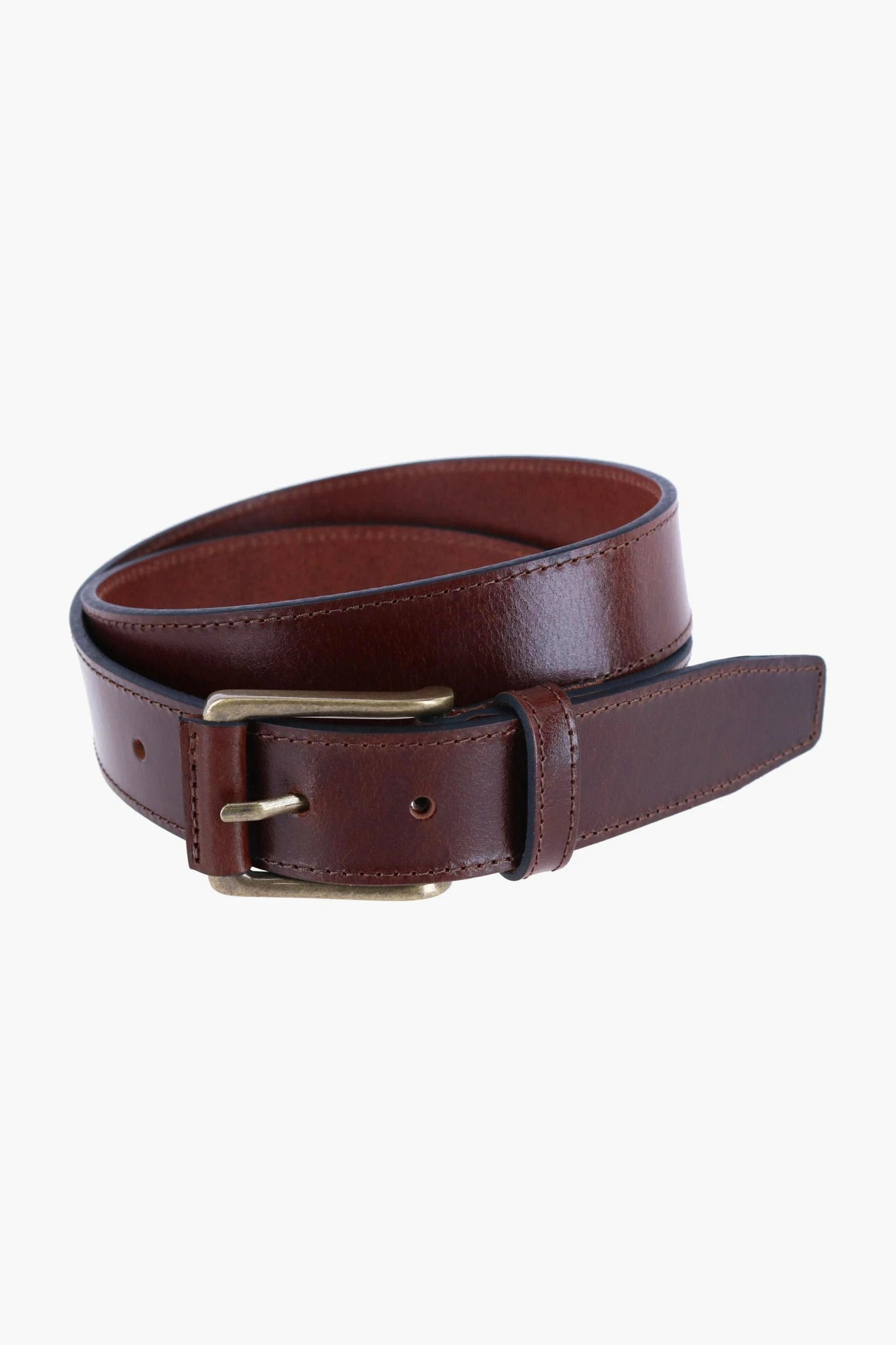 Brown Wyatt 34mm Genuine Leather Casual Jean Belt 3 Brown Wyatt 34mm Genuine Leather Casual Jean Belt