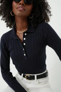 Navy Amanda Polo 12 Navy Amanda Polo -Loeffler Cloth Shop qGYamlG9EYL7vHc0HWdJPFsy19XlCNUr 1