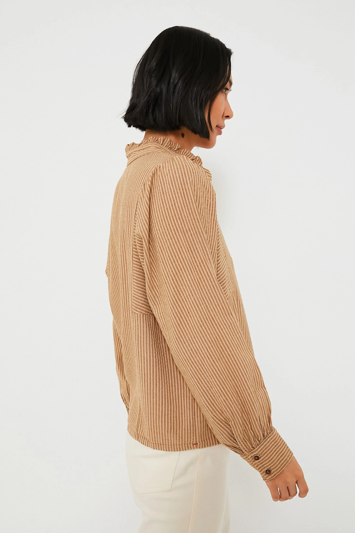 Fawn Stripe Serafina Shirt 5 Fawn Stripe Serafina Shirt - Image 3