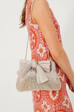 Loeffler Randall Champagne Shimmer Rayne Pleated Frame Clutch -Loeffler Cloth Shop qaca1CFpBhy6j6af2bZ9VbKwTt1fhcto 1