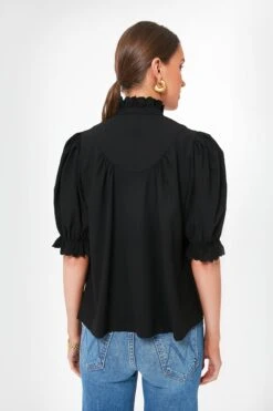 Black Selena Blouse -Loeffler Cloth Shop qfh3ufM7O9WI3HCWKxSEYu1t0IEg89yx 1