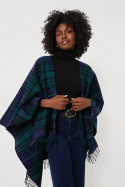 Vineyard Vines Blackwatch Pink Pop Blanket Wrap