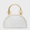 White Ellie Pearl Satchel 1 White Ellie Pearl Satchel -Loeffler Cloth Shop rjWUoNJP90OSyN8DbyhMl4ywI1FkBWWR 1