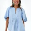 Chambray Finley Flutter Sleeve Top -Loeffler Cloth Shop rxp5EEPBelKGRCV2dG79NBuPwFATIYPG 1