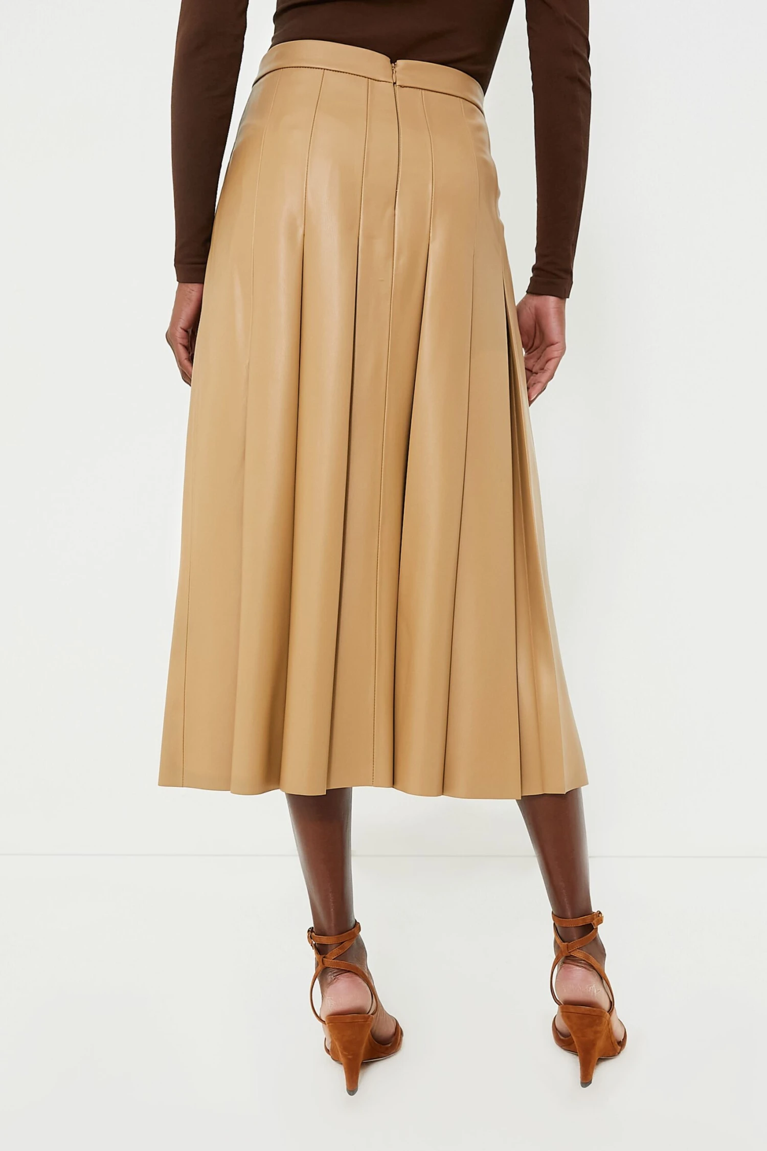 Veronica Beard Khaki Herson Skirt 6 Veronica Beard Khaki Herson Skirt - Image 4