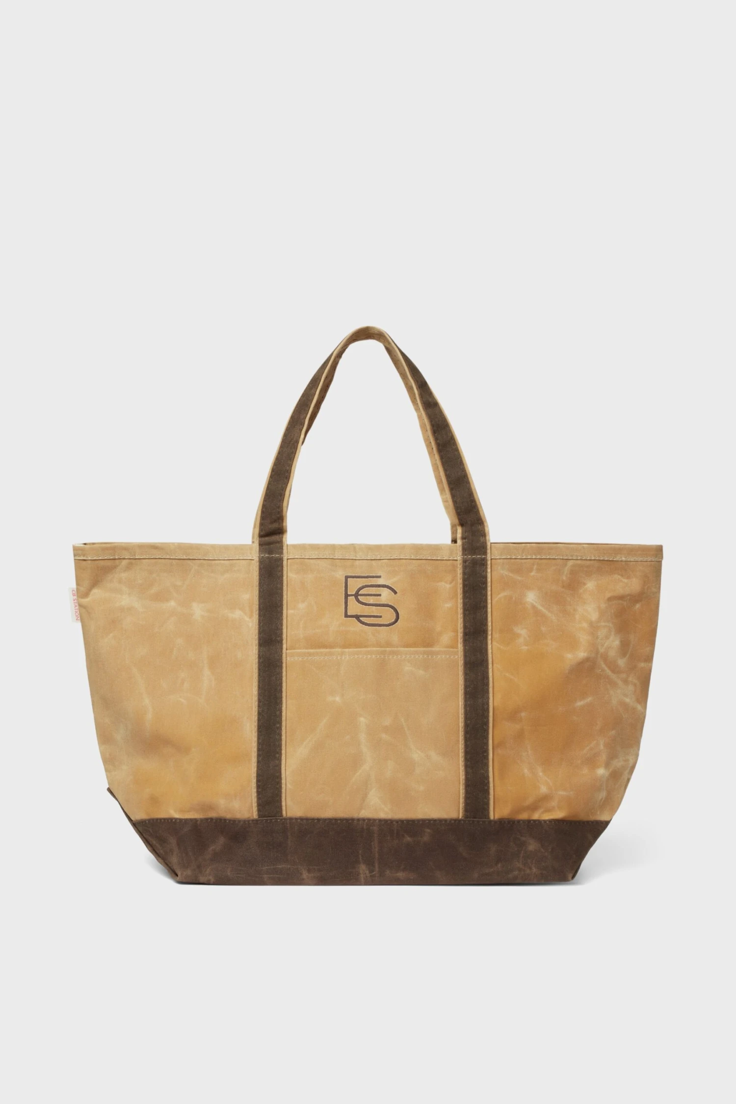 Bone Waxed Large Canvas Tote 3 Bone Waxed Large Canvas Tote