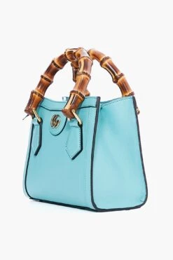 Gucci Light Blue Leather Diana Mini Tote Bag -Loeffler Cloth Shop sLQEJjvQLVHbC8ZA0hZvF2LVeq33koYy 1