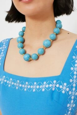 Turquoise Aerin Necklace -Loeffler Cloth Shop sQJK24w6EUehxIsTAuSIPIm9YwkYiEkK 1