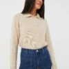 Oatmeal Cashmere Alice Polo Sweater -Loeffler Cloth Shop sWzo0IqggSFA5HBKLy1hMb6xTJuvJKAS 1