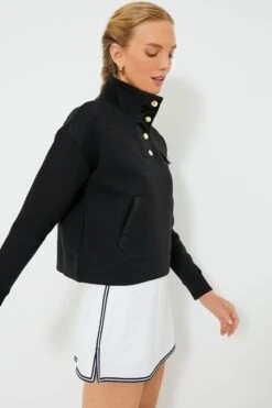 Black Snap Neck Bailey Pullover -Loeffler Cloth Shop sZvCEQ8RexaRrg8C7BxYJw3ydp0kMZr9 1