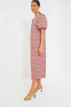 Red Poppy Floral Scalloped Serena Midi Dress -Loeffler Cloth Shop suWtCDAAAP0n9ki6PtuSOJIFim7yqVwX 1