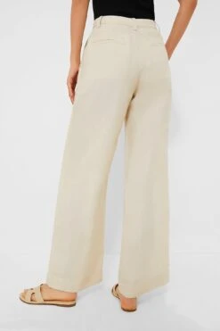 Sandshell Air Linen Pleated Trousers -Loeffler Cloth Shop sxnezSpWNlGERqNsg18HZHnOMXvANF79 1
