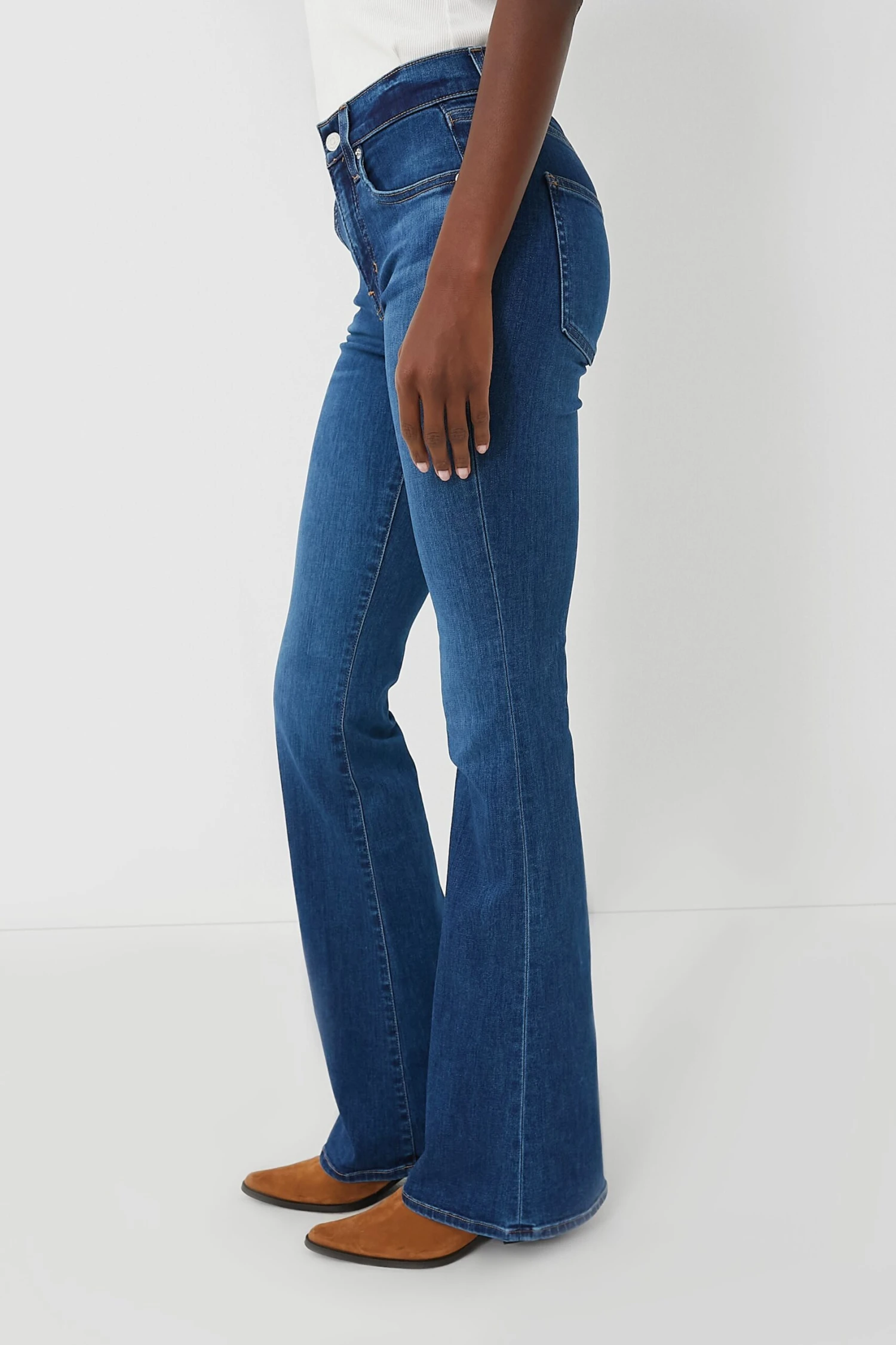 Veronica Beard Bright Blue Beverly High Rise Skinny Flare 5 Veronica Beard Bright Blue Beverly High Rise Skinny Flare - Image 3
