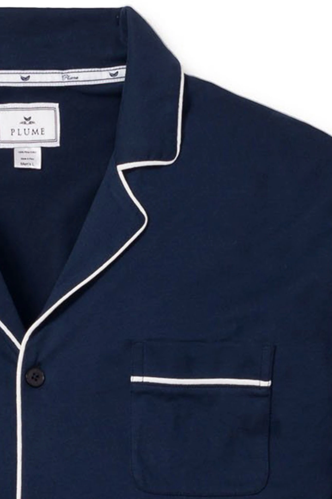 Navy Luxe Pima Pajama Set 4 Navy Luxe Pima Pajama Set - Image 2