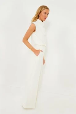 Marella Wool White Lilia Jumpsuit -Loeffler Cloth Shop tGuBD2yXQy477jtfLWBIwz9sAtD3KszK 1