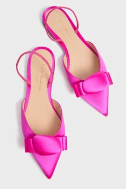 Fuxia Satin Belinda Flats -Loeffler Cloth Shop tWhEFNfMHsDOUkqZJY9RaSqbcRKNEnZC 1