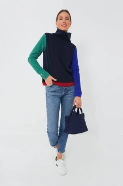 Exclusive Navy Tricolor Colorblock Park Slope -Loeffler Cloth Shop tYW2uBCZC5sq7qWQAoo9u8znUGqdXobN 1