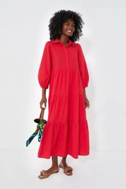 Hibiscus Red Mabel Maxi Dress -Loeffler Cloth Shop tj3v1HwUDfkEEPox44jWRTS0Bq6CxTtM 1