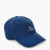 Navy Crossed Clubs Performance Needlepoint Hat