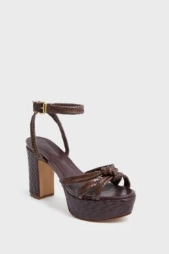 Schutz Dark Chocolate Kathleen Platform Heels