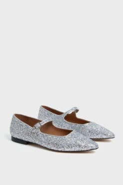 Silver Glitter Camila Flats -Loeffler Cloth Shop tzgIgi48hvpzWdV4PpQAeQ4wYulPXjEG 1