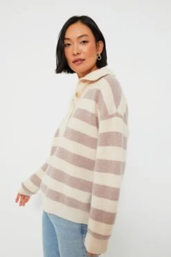 Vanilla Mauve Walden Stripe Cashmere Rafferty Sweater -Loeffler Cloth Shop uNmHituJiiImWw57A1VXw7YIiseHrdPs 1