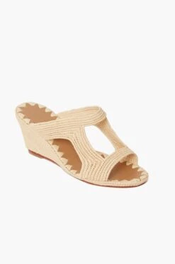 Natural Raffia Tija Heels