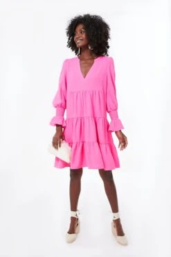 Electric Pink Crepe Kenzo Dress -Loeffler Cloth Shop uu55Xeh0YBbPyt8da6su6bcA1WlbFCdh 1