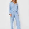 Eberjey Blue Ivory Gisele Printed The Tencel Modal Long PJ Set -Loeffler Cloth Shop uvNbmrRiW13uWpGv4dBML7ManBtng9Vi 1
