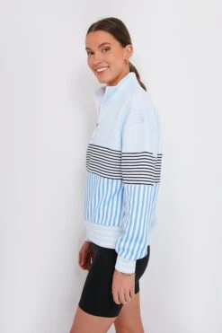 Multi Blue Varsity Quarter Zip -Loeffler Cloth Shop vO462OkBb38JM8VvvnpWXf7KcDK0PyTM 1