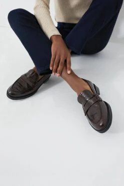 Brown Croc Leather Sara Loafers 11 Brown Croc Leather Sara Loafers -Loeffler Cloth Shop vRCglWXSpxk2SNsRSJlMQGoQ7k47u9f5 1