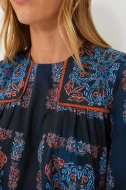 Bleu Fable Shea Peasant Blouse -Loeffler Cloth Shop vm0f4M9gMinEdfVwRbbuxiGIshZPZhGY 1