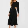 Black Cut Out Midi Dress -Loeffler Cloth Shop wDYhc2vymUBFI4CoxCQCSOFAb7Avo3PV 1