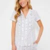 Women's Vintage French Stripes Short Sleeve Short Set -Loeffler Cloth Shop wEik8GGDAueaGPOfbZhMwnzW9ATvU9yJ 1