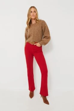 MOTHER Haute Red High Waisted Weekender Skimp -Loeffler Cloth Shop wInzfXre90zYWtNo25SM2sjP2Iw9qXaT 1