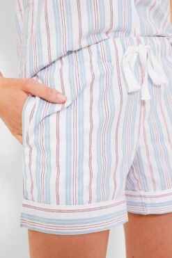 Women's Vintage French Stripes Short Sleeve Short Set -Loeffler Cloth Shop wM2B9Lr3fAinfsuRtMI7DBqwweHDBabG 1