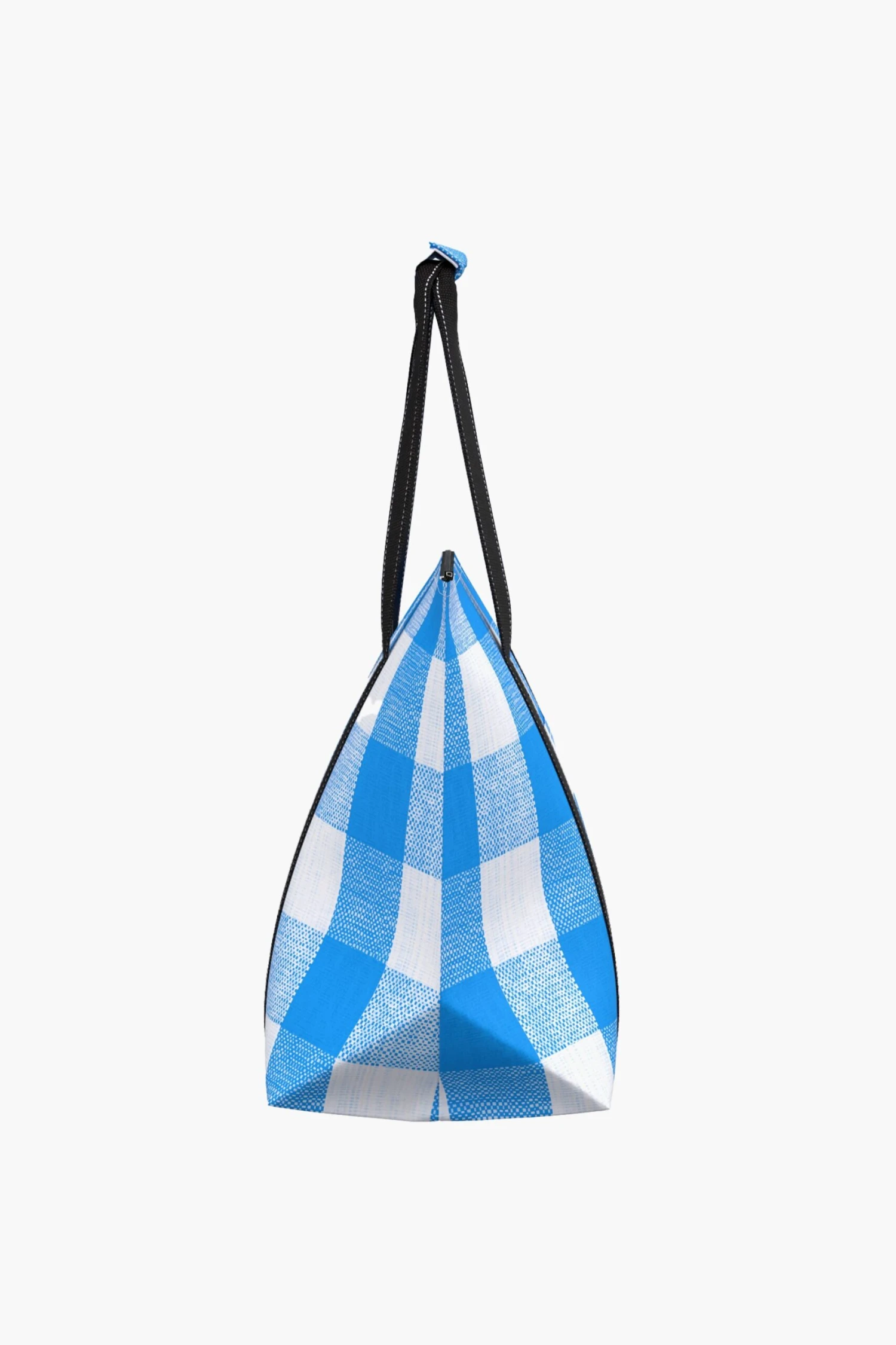 Scout French Blue And White Check On Holiday Bag 5 Scout French Blue And White Check On Holiday Bag - Image 3