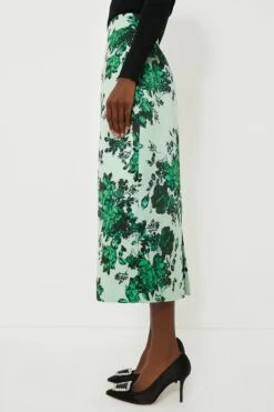 Green Festive Bouquet Lorinda Skirt -Loeffler Cloth Shop wUBCGI6afO8Dl4MDFdGzFWNwxDJjfp63 1